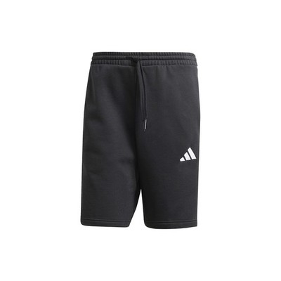 adidas Essentials 3Stripes Fleece Shorts Mens Black Casual Athletic Bottoms SB11