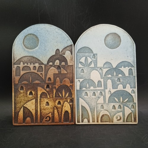 Lot Of 3 Tiles By Felix Pazel, Israel, Hand-Made Vintage, OBO - Picture 2 of 7