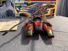 RARE Cobra Mamba 1987 GI Joe with Box  Vehicle 100  complete w pilot viper