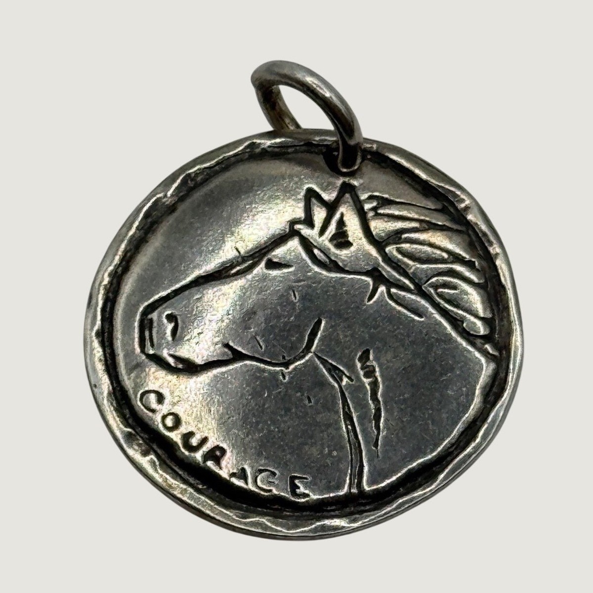 Sterling Silver Horse Courage Pendant