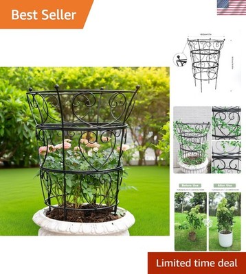 Elegant Weather-Resistant Trellis Obelisk - Perfect for Garden Climbing Plants