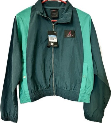 NWT Nike Jordan Flight Women s Windbreaker Jacket - M - Atomic Teal & Green
