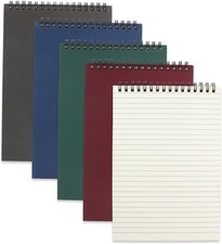 4 Pcs Top Bound Spiral Notebook,8.3 inch x 5.8 inch,60 Sheet,7mm 4 Colors