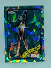 The Maker 2025 Topps Chrome Marvel Sapphire #74 Aqua Refractor /75