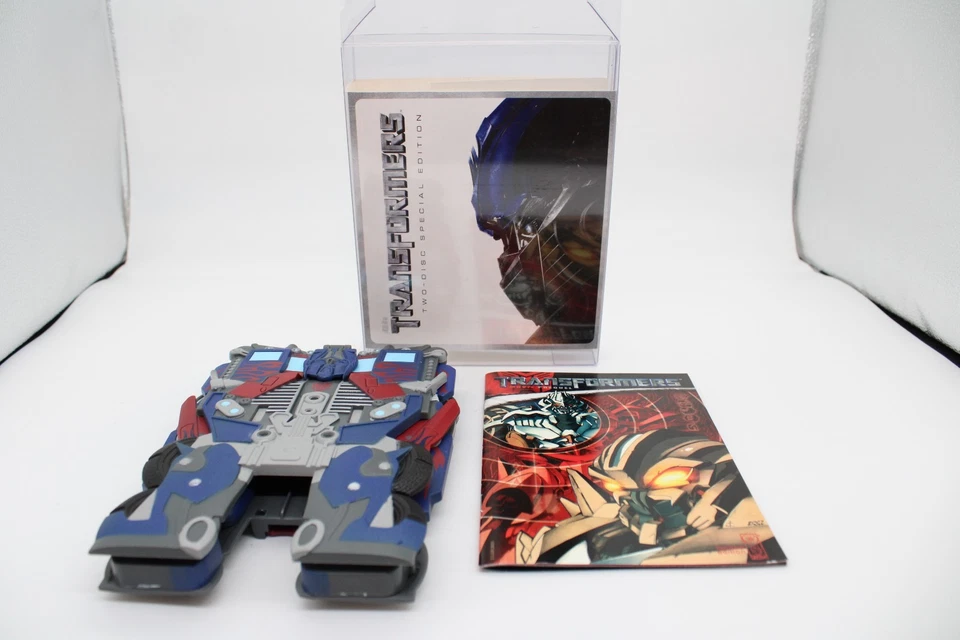 Transformers 2-Disc Special Edition DVD with 15" Transforming Optimus Prime Case Foto 4 de 4