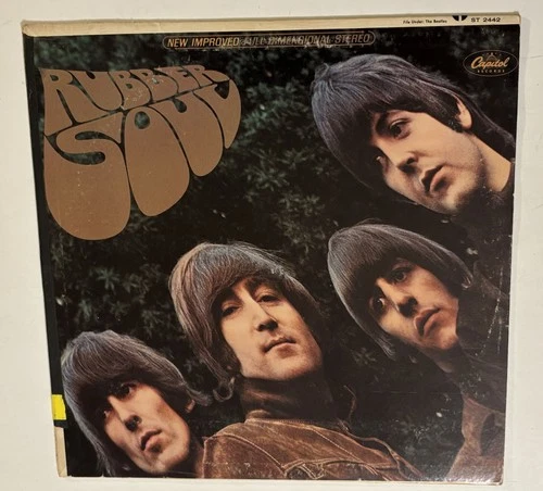 The Beatles Rubber Soul LP Vinyl Record ST 2442 Capitol Stereo 1965 Original
