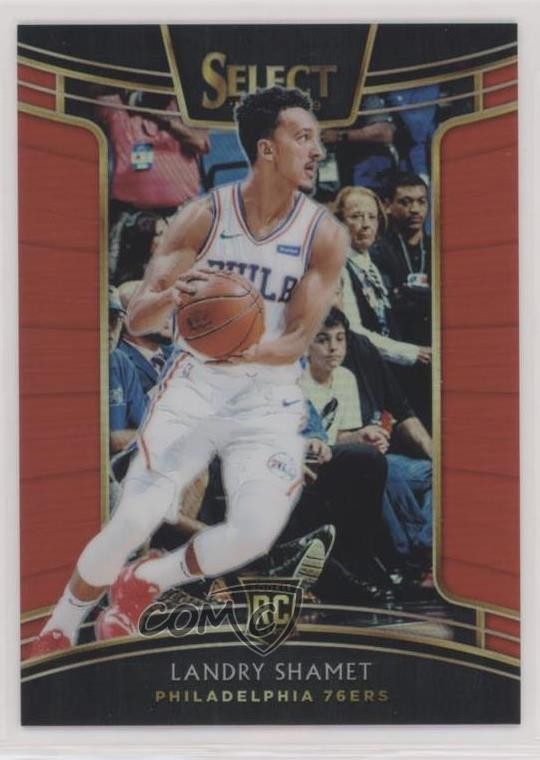 2018-19 Panini Select Concourse Red Prizm 91/199 Landry Shamet #59 0j4n