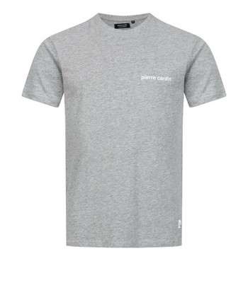 Pierre Cardin Classic Tee Herren Regular Fit Casual T-Shirt grau neu