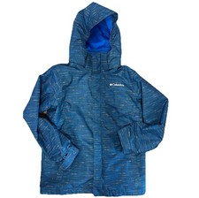 Columbia Omni-Tech Interchange Kids Snow Jacket Youth Large Blue Outgrow System