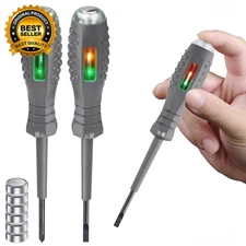 2PCS Voltage Tester Screwdriver Set - Multifunctional, Magnetic Tips for Enhance