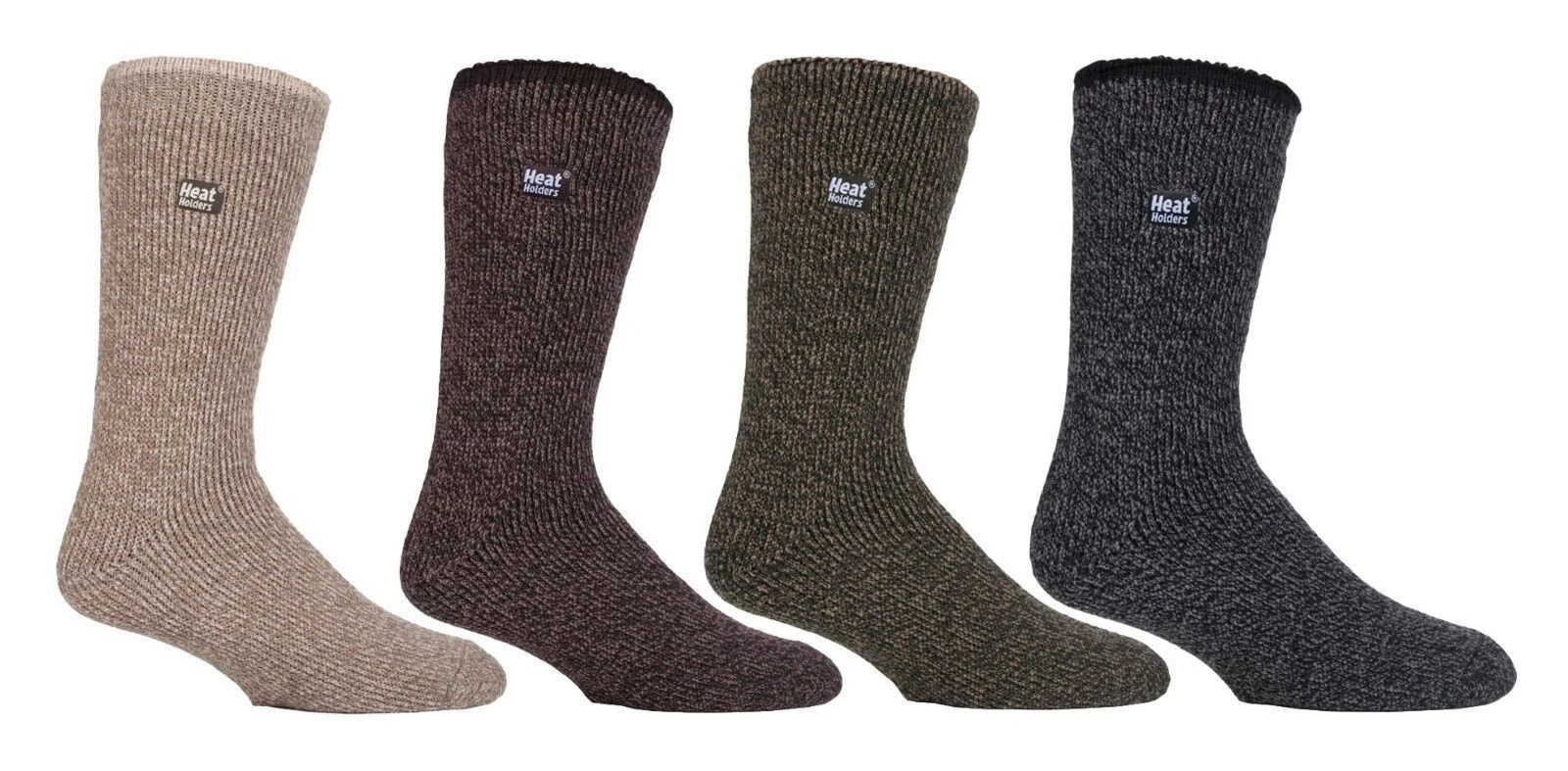 Heat Holders - Mens Merino Wool Thermal Socks with Reinforced Heel and Toe
Opens in a new window or