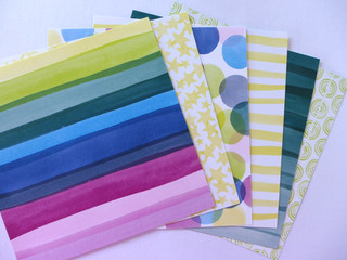 6 Blatt Stampin Up DSP "Bezaubernd Bunt" 15 2x15 2cmx/6x6inch REST