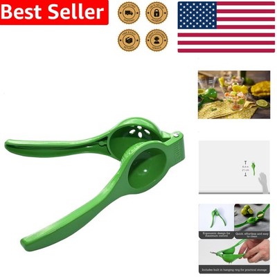 Green Manual Citrus Juicer Squeezer Lemon Lime Max Extraction Aluminum Hand P...