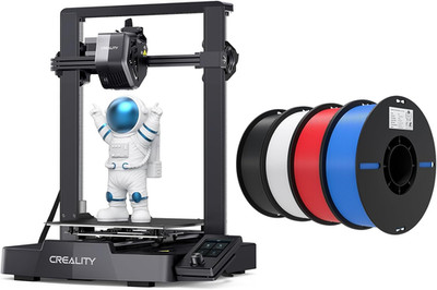 Ender 3 V3 SE 3D Printer Bundle with 4 Packs of PLA Filament (Black, White, Red,
