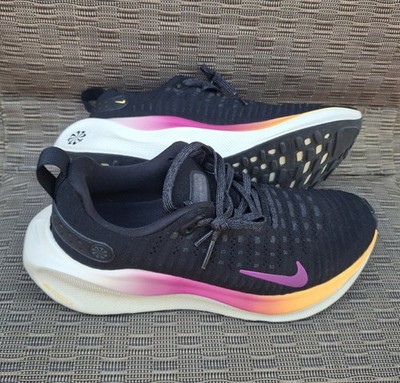 Nike Womens ReactX Infinity Run 4 Running Shoes Black Violet Sz 9