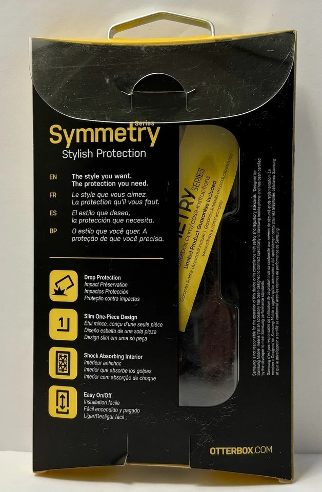 Funda de teléfono Otterbox Symmetry para Samsung Galaxy S6 negra Foto 2 de 4