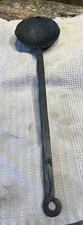 Vintage Cast Iron Ladle – 19" – Foundry / Metal Smelting Tool – Rustic Antique