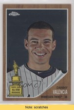 2011 Topps Heritage Chrome 1878/1962 Danny Valencia #C127 READ fm0
