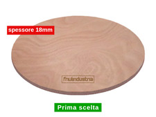 Piano per tavolo rotondo in compensato marino di Okoumè 1a scelta spessore 18 mm