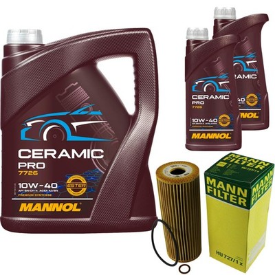MANN Ölfilter 7L MANNOL Ceramic Pro 10W-40 für Mercedes-Benz C-Klasse W202