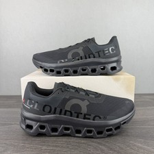 On Running Cloudmonster Running Shoes Triple Black UK 12.5 Brand New
