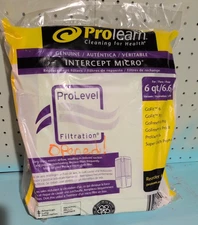 ProTeam Intercept Micro Filter Vacuum Bags Green 6 qtr. #107314 Prolevel 10 CT