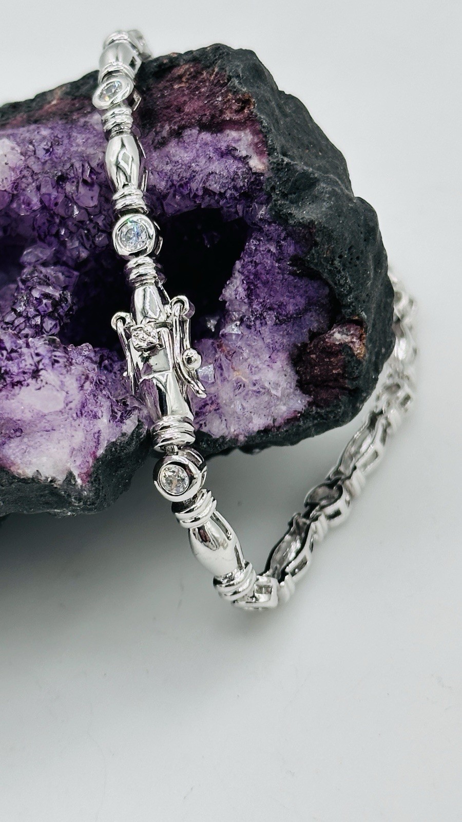 Romantic Crystal Bracelet Stack Set – Silver, Blu… - image 10