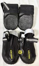 Dog Shoes for LARGE Dog Boots  Paw Protectors Size 7, 63-75lbs - Black