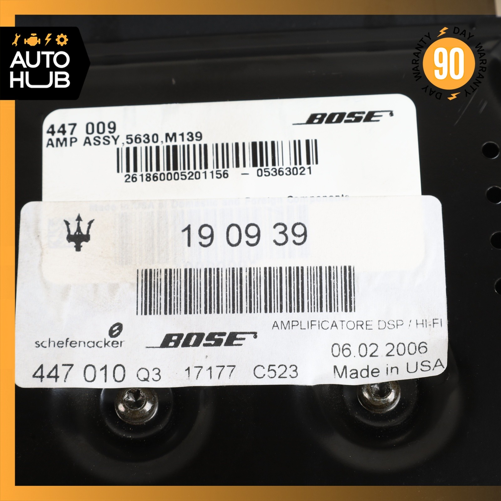 Maserati Quattroporte 2003-2008 Amplifier P/N 190939