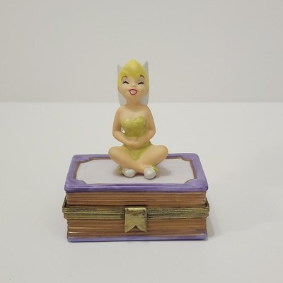 Disney TinkerBell Trinket Box 75 Years  Ceramic