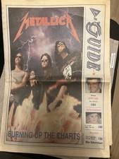 Metallica Adelaide 1993 Entertainment Pullout Mega Metallica