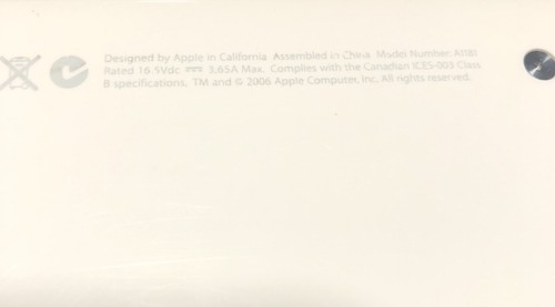 Apple MacBook 13.3" 1.83GHz 512MB 60GB OSX 10.4.11 A1181 MA254LL/A 1.1 May 2006 - Photo 5/9