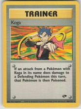 Pokemon TCG Koga (106) Rare Gym Challenge 106/132 on eBay
