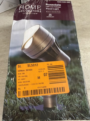 #ad Home Decorators LED Flood Light Low Voltage Brass in Bronze Finish 1002539460 $30.99