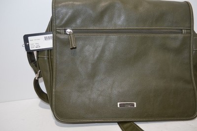 GUESS LAP TOP SATCHEL COLOR OLIVE