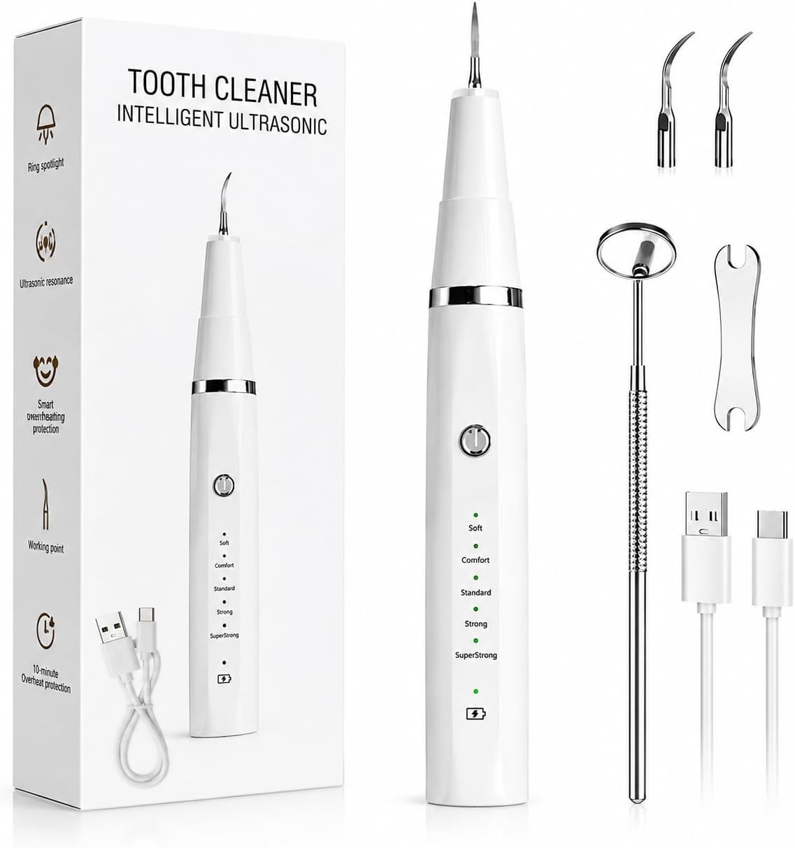 kit nettoyage dentaire ultrasonique – vue détaillée