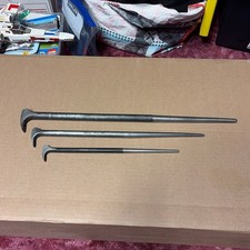 Vintage Snap-on 3pc Ladys Foot Rolling Head Pry Bar Set 1250 1650 2050 Usa Vintage Snap-on 3pc Ladys Foot Rolling Head Pry Bar Set 1250 1650 2050 Usa