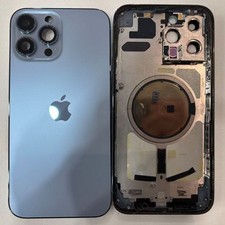 Original Pulled iPhone 13 Pro Max Rear Housing Assembly Blue OEM Grade A Repla