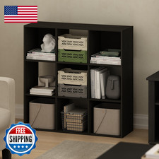 Furinno Pelli Book Shelf 9-Cube Bookshelf 3X3 Cube Storage Organizer Bookcase