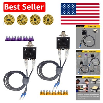 Compact 2-Pack Circuit Testers - Professional 3A/5A Breakers for HVAC Solutions