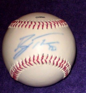 Brad Thompson Autographed Baseball