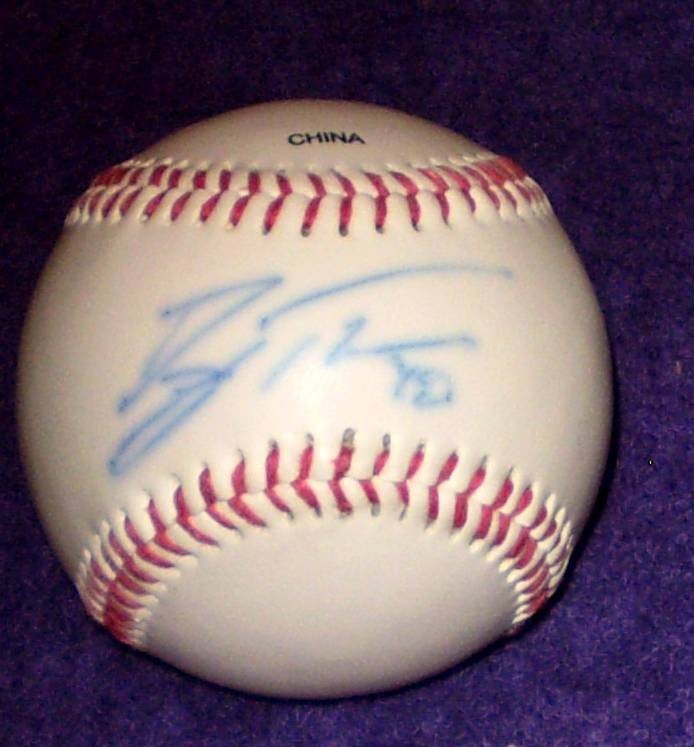 Brad Thompson Autographed Baseball
