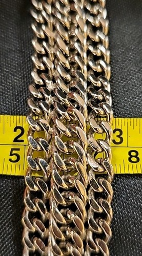 Vintage Hobe Triple Kette Armband Silber Signiert - Bild 10 von 15