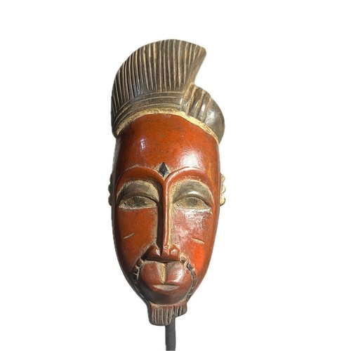 Maschera africana tribù Baule maschera passaporto mali arte africana Africa occidentale maschera-834 - Foto 13 di 24