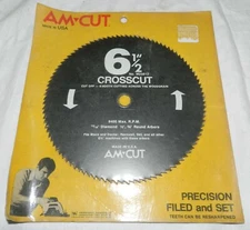 AM-Cut 6.5" Crosscut Circular circular Saw Blade - NIP