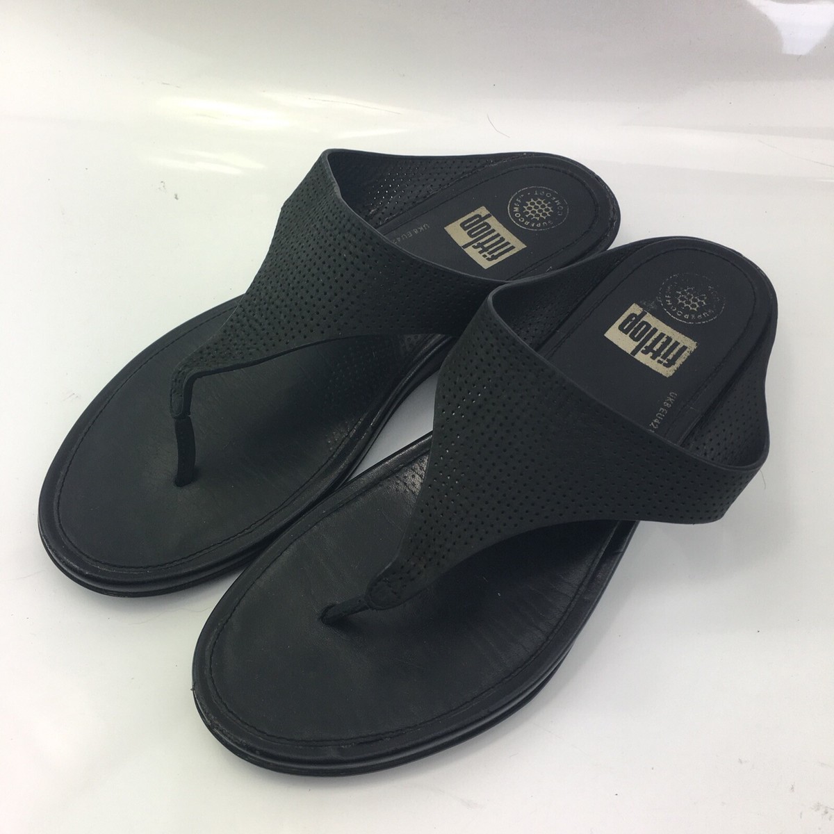 Fiflop Supercomff Banda Comfort0000000000000 Fiflop Supercomff Banda Comfort Black Leather Thong Sandal  main image 2