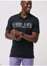 Travis Mathew Sand Nap Performance Golf Polo Black Men's Size Small NEW