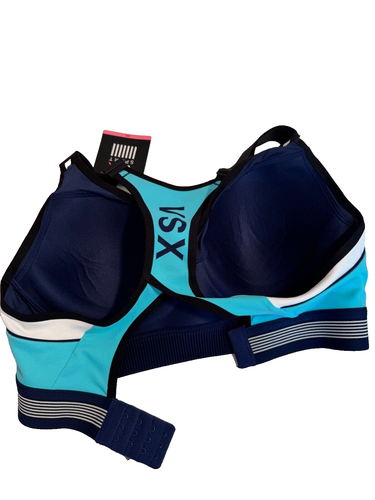 VICTORIA'S SECRET VSX BACK-CLOSURE MAXIMUM SUPPORT SPORT TURQUOISE BRA 32D - Picture 5 of 6