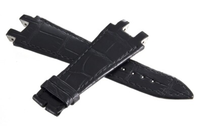 ULYSSE NARDIN 26mm  EXECUTIVE DUAL TIME BLACK LEATHER STRAP