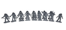 Unbranded Lot of 15 Vintage Plastic Space Men Astronauts Grey Toys Figures